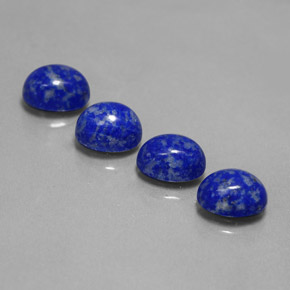 Gemas de lapislázuli azul natural de  ct, corte óvalo, opaco