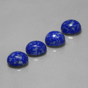 Gemas de lapislázuli azul natural de  ct, corte óvalo, opaco