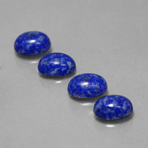 Gemas de lapislázuli azul natural de  ct, corte óvalo, opaco