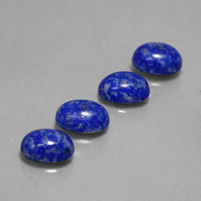 Gemas de lapislázuli azul natural de  ct, corte óvalo, opaco
