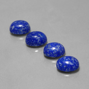 Gemas de lapislázuli azul natural de  ct, corte óvalo, opaco