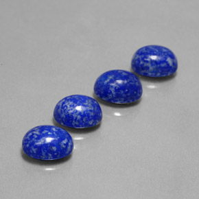 Gemas de lapislázuli azul natural de  ct, corte óvalo, opaco