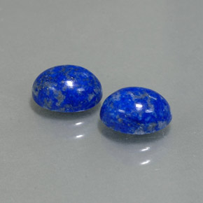 Gemas de lapislázuli azul natural de  ct, corte óvalo, opaco