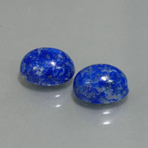 Gemas de lapislázuli azul natural de  ct, corte óvalo, opaco