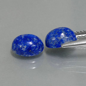 Gemas de lapislázuli azul natural de  ct, corte óvalo, opaco