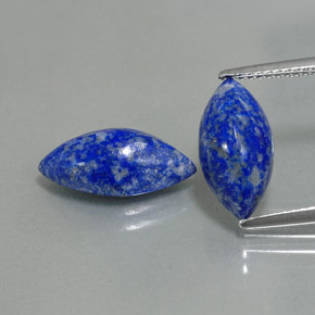 Gemas de lapislázuli azul natural de  ct, marquesa, opaco