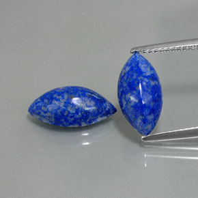 Gemas de lapislázuli azul natural de  ct, marquesa, opaco