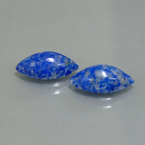 Gemas de lapislázuli azul natural de  ct, marquesa, opaco