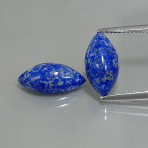 Gemas de lapislázuli azul natural de  ct, marquesa, opaco