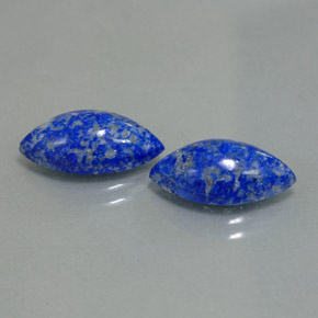 Gemas de lapislázuli azul natural de  ct, marquesa, opaco