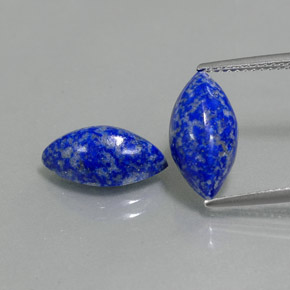 Gemas de lapislázuli azul natural de  ct, marquesa, opaco