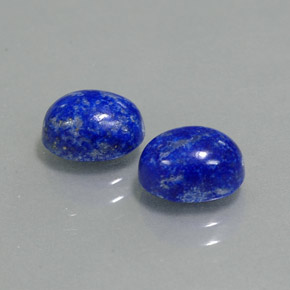 Gemas de lapislázuli azul natural de  ct, corte óvalo, opaco