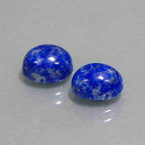 Gemas de lapislázuli azul natural de  ct, corte óvalo, opaco