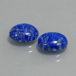 Gemas de lapislázuli azul natural de  ct, corte óvalo, opaco