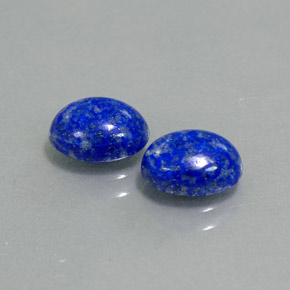 Gemas de lapislázuli azul natural de  ct, corte óvalo, opaco