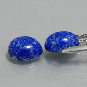 Gemas de lapislázuli azul natural de  ct, corte óvalo, opaco
