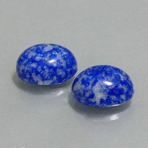 Gemas de lapislázuli azul natural de  ct, corte óvalo, opaco