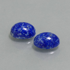 Gemas de lapislázuli azul natural de  ct, corte óvalo, opaco