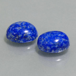 Gemas de lapislázuli azul natural de  ct, corte óvalo, opaco