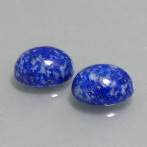 Gemas de lapislázuli azul natural de  ct, corte óvalo, opaco