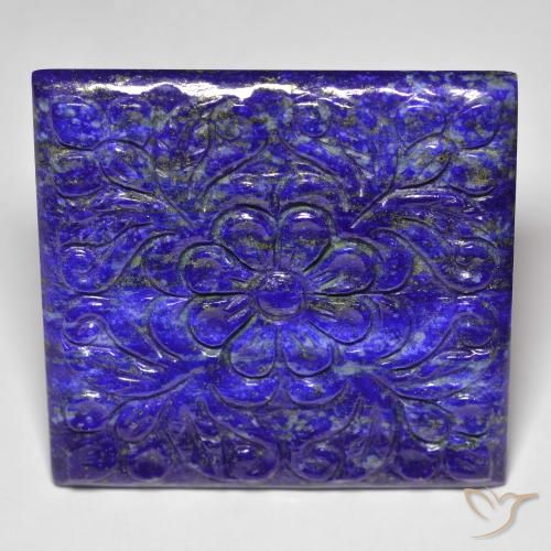 Lapislázuli azul natural de 60,30 ct, forma elegante, opaco