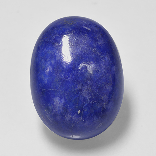 Lapislázuli azul natural de 9,84 ct, corte óvalo, opaco