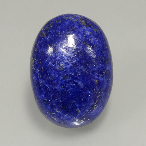 Lapislázuli azul natural de 11,90 ct, corte óvalo, opaco