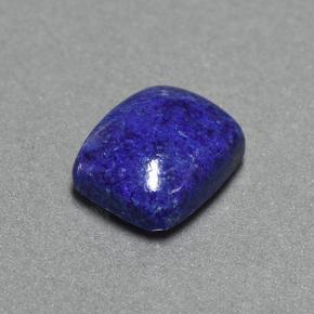 Lapislázuli Azul oscuro natural de 4.68 ct, Corte Cojín, Opaco