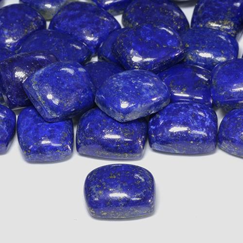 Lapislázuli Azul marino intenso natural de 4.59 ct, Forma Cojín, Opaco
