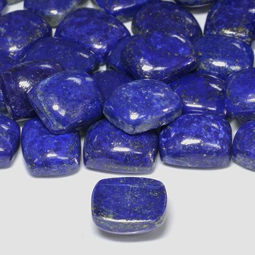 Lapislázuli Azul marino intenso natural de 4.59 ct, Forma Cojín, Opaco