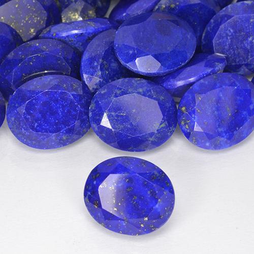 Lapislázuli Azul marino intenso natural de 4.33 ct, Ovalada, Opaco