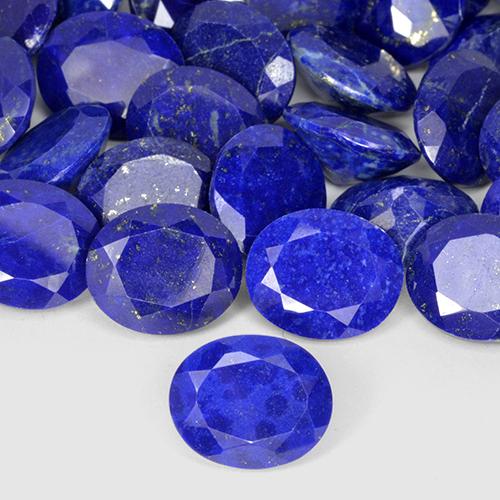 Lapislázuli Azul marino intenso natural de 4.34 ct, Ovalada, Opaco