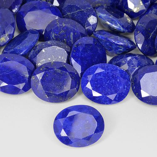 Lapislázuli Azul marino intenso natural de 4.34 ct, Ovalada, Opaco
