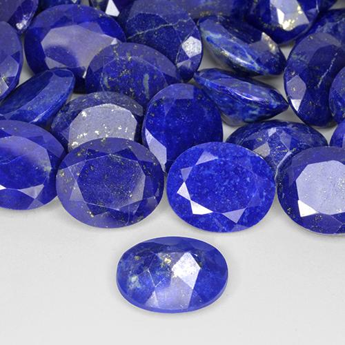 Lapislázuli Azul marino intenso natural de 4.34 ct, Ovalada, Opaco