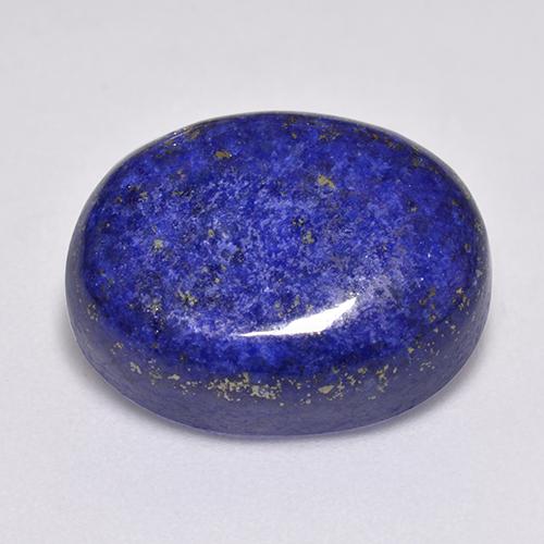 Lapislázuli azul natural de 14,45 ct, corte óvalo, opaco