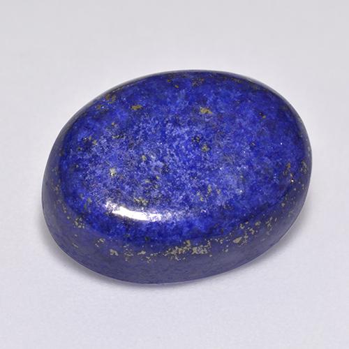Lapislázuli azul natural de 14,45 ct, corte óvalo, opaco