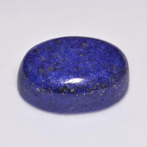 Lapislázuli azul natural de 14,45 ct, corte óvalo, opaco