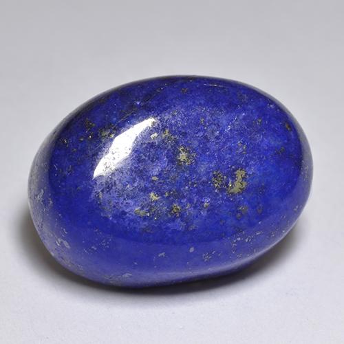 Lapislázuli azul natural de 12,72 ct, corte óvalo, opaco