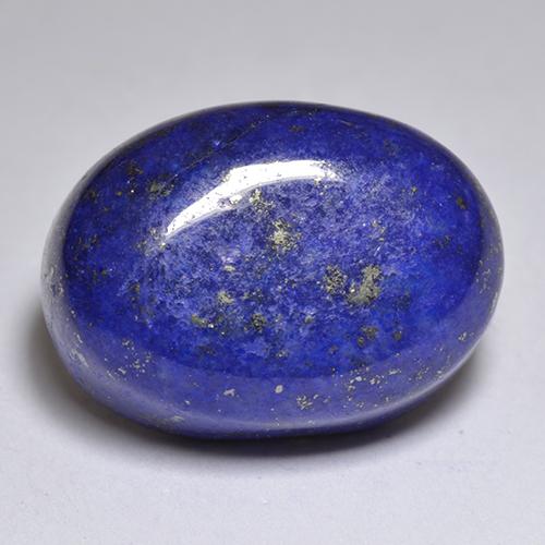 Lapislázuli azul natural de 12,72 ct, corte óvalo, opaco