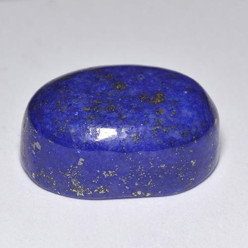 Lapislázuli azul natural de 12,72 ct, corte óvalo, opaco