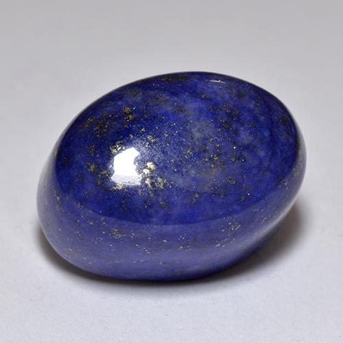 Lapislázuli Azul oscuro natural de 11.72 ct, Corte Óvalo, Opaco