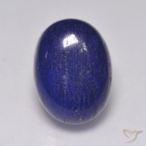 Lapislázuli azul natural de 8,54 ct, corte óvalo, opaco