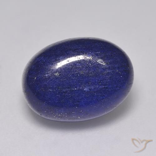 Lapislázuli azul natural de 8,54 ct, corte óvalo, opaco