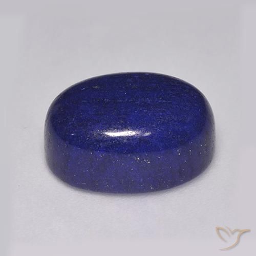 Lapislázuli azul natural de 8,54 ct, corte óvalo, opaco