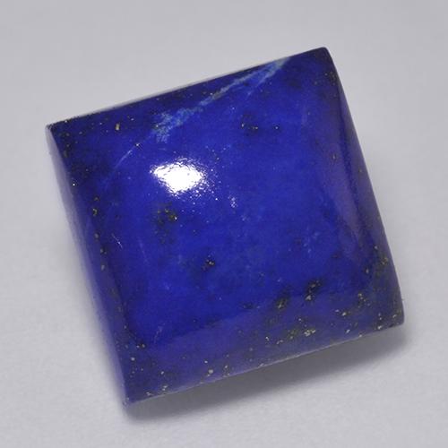 Lapislázuli azul natural de 7,67 ct, cuadrado, opaco