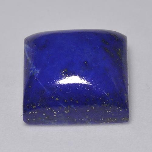 Lapislázuli azul natural de 7,67 ct, cuadrado, opaco