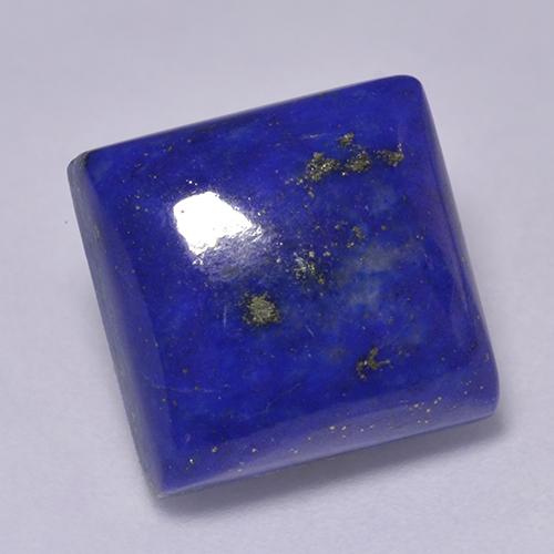 Lapislázuli azul natural de 7,34 ct, cuadrado, opaco