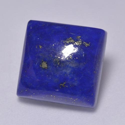 Lapislázuli azul natural de 7,34 ct, cuadrado, opaco