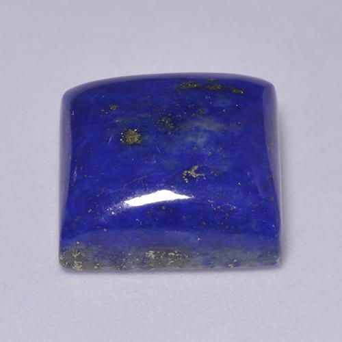 Lapislázuli azul natural de 7,34 ct, cuadrado, opaco