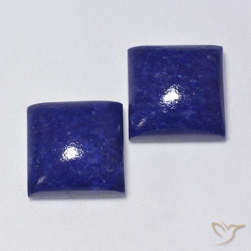 Gemas de Lapislázuli Azul muy intenso natural de 14.15 ct, Cuadrado, Opaco